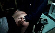 It was dark and cold when she asked to fuck, so I pulled down her pants to enter her in doggystyle.