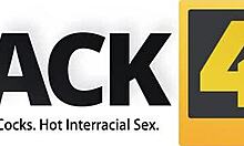 Watch That Tattooed Blonde Teen Caught Sucking Big Black Cock!