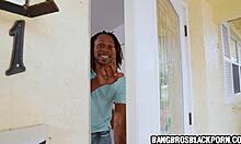 Black girl in nurse costume SCORES BIG at this wild house party.