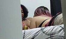 Wow! My two neighbors get wild having sex on Halloween!