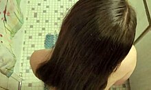 Girlfriend Receives Cumshot in Hair, Brushes Through Silk Fetish