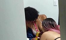 Wow! My two neighbors get wild having sex on Halloween!