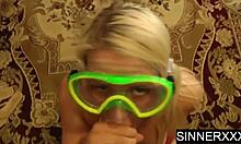 Young and old get intimate in a provocative facial scene