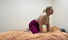 Teen girl enjoys private relaxation time.