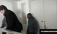 bf eats gf pussy while she gets bbc rammed