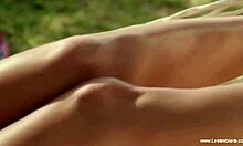 Wow, sensual lesbians kiss and love toys! Brunette milf and blonde babe masturbate.