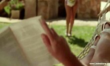 Wow, sensual lesbians kiss and love toys! Brunette milf and blonde babe masturbate.