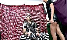 Dirty Guy Fucks Slutty Brunette, Cums In Mouth!