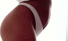 Glamorous European Beauty Masturbates Solo