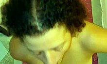 teen amateur demands cum on her face after blowjob in casual setting