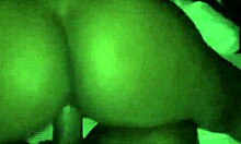 Chubby ebony milf rides bbc in reverse cowgirl