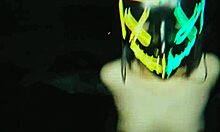 Mexican teen in costume on halloween