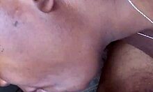 Ebony Bonnet Sucks Cock With Deep Emotion In Public