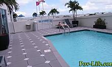 Teen Sucks Dick In POV, Feeling Intense Pleasure And Cumshot