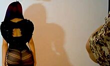 behind the scenes halloween shoot turns into anal creampie