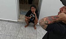 Pitoco rolls up on the hot nymphet Jasmine Santanna to smash