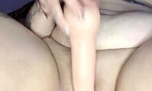 Just showered, touching myself with dildo 😏