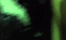 vianey in blue lingerie takes doggystyle position