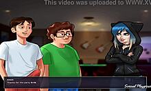 You want to taste my monster cock, nerd with big ass? Let's see if you can deepthroat it all and swallow my cum on your small tits.