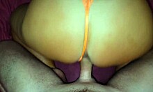 Stepmom fucks and cums on soles with dirty talk