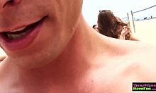 Real Teen 18+ Sucks Amateur Dick Outdoors