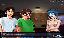 You want to taste my monster cock, nerd with big ass? Let's see if you can deepthroat it all and swallow my cum on your small tits.