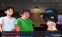 You want to taste my monster cock, nerd with big ass? Let's see if you can deepthroat it all and swallow my cum on your small tits.