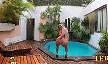 Young 18+ sister craves all sperm after pussy fuck