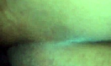 Amateur couple enjoys intimate bent over moments with partner