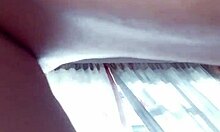 Amateur couple enjoys intimate bent over moments with partner