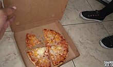 Milf Pizza Slut Teases and Sucks Big Black Cock in Roleplay