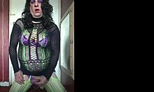 Sissy Crossdresser Shoots Load!