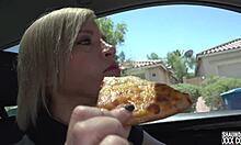 Milf Pizza Slut Teases and Sucks Big Black Cock in Roleplay