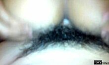 girlfriend rides ass in car for dripping creampie