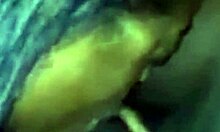 Amateur milf squirts pussy while sucking big black monster cock