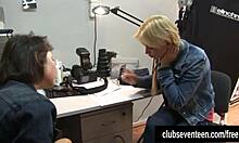 Blonde teen Lidsey poses with small tits for you