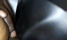 Amateur milf squirts pussy while sucking big black monster cock