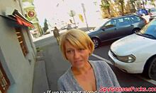 Picked up a Euro cutie for hidden cam action. Her small 18+ tits got jizzed!