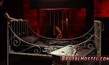 Poor Little Jade in Bondage Gangbang with Candle in Pussy