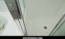 Horny busty stepmom lexi luna tit fucks stepson before blowjob in bathtub