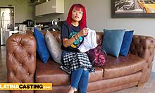 Man, your tight 18yo redhead Latina pussy and asshole got stretched hard in this casting!