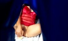 Role Playing Amateur Tries Mother's Underwear, Plays With Wet Pussy Until Cumming