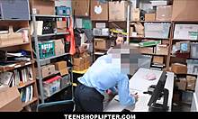 tiny 18+ BRUNETTE teen CAROLINA SWEETS gets CAUGHT SHOPLIFTING in POV reality scene