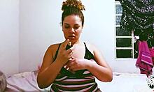 Married bride Lays Lopes enjoys solo anal play and more with her lucky husband organizer