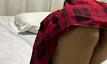 Cute Latina Petite Bent Over for Rough Double Penetration Like Her First Time