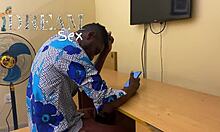 Got distracted and ended up fucked hard by big cock. Can't resist teen's sexy big ass in wild action.