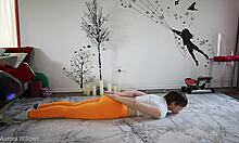 yoga lesson with friend focusing on flexibility and poses