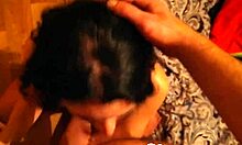 My girlfriend strips and sucks a big boner!