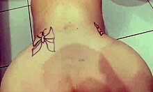 thick cock stretching my ass and pussy as mature milf takes it deep anal