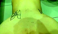 thick cock stretching my ass and pussy as mature milf takes it deep anal